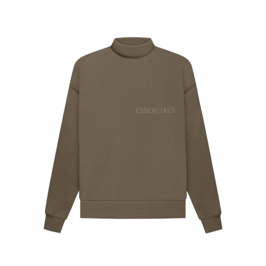 Essentials Mockneck Sweatshirt Wood - 22FW