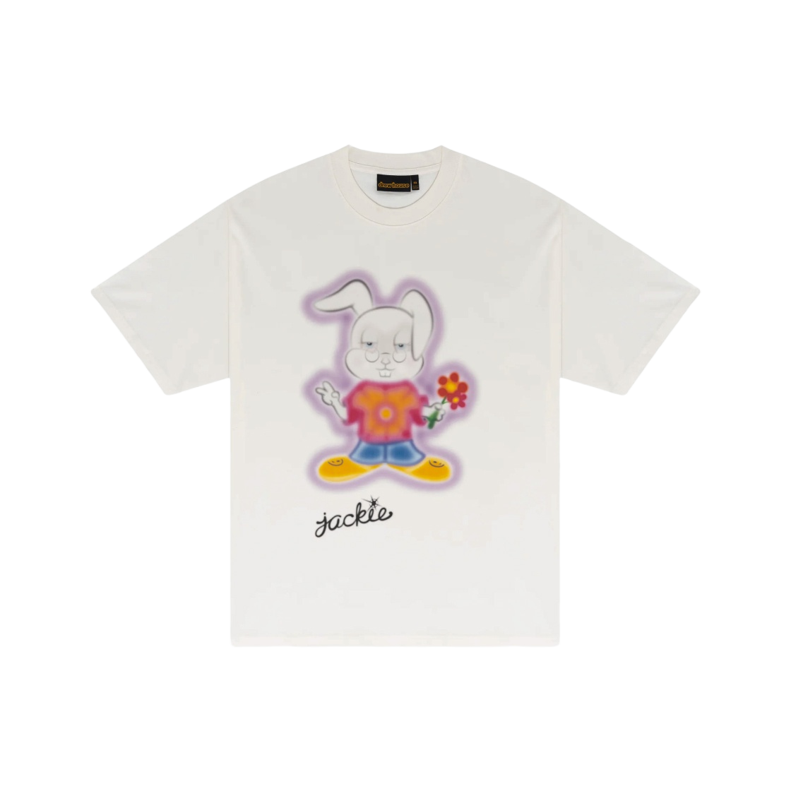 - Drew House Peace Love & Jackie S/S T-Shirt Off White - 대표 이미지 #1