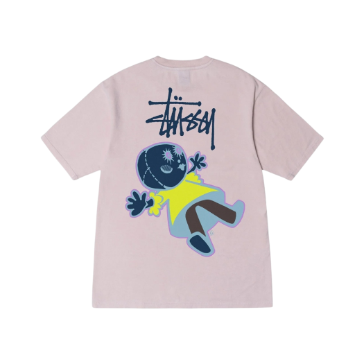 Stussy Dollie Pigment Dyed T-Shirt Blush