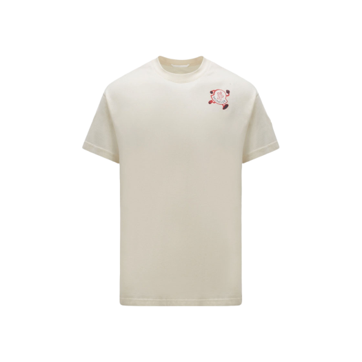 Moncler Logo T-Shirt Off White - 23SS