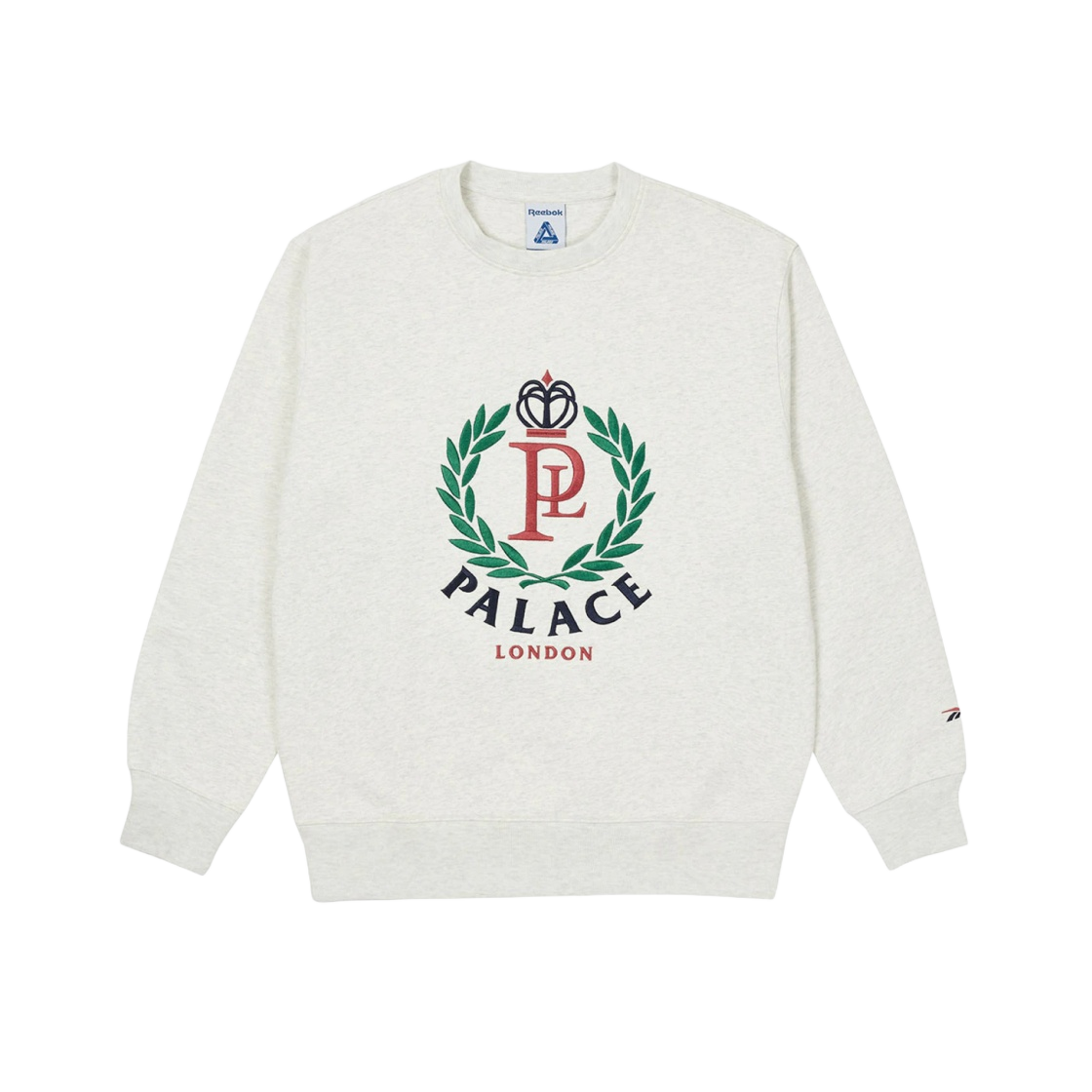 - Palace x Reebok NPC Crew Sweatshirt Grey Marl - 21SS - 대표 이미지 #1