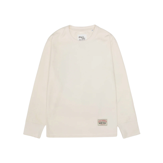Stussy x Our Legacy Work Shop Thermal Longsleeve Cream Compact Cotton