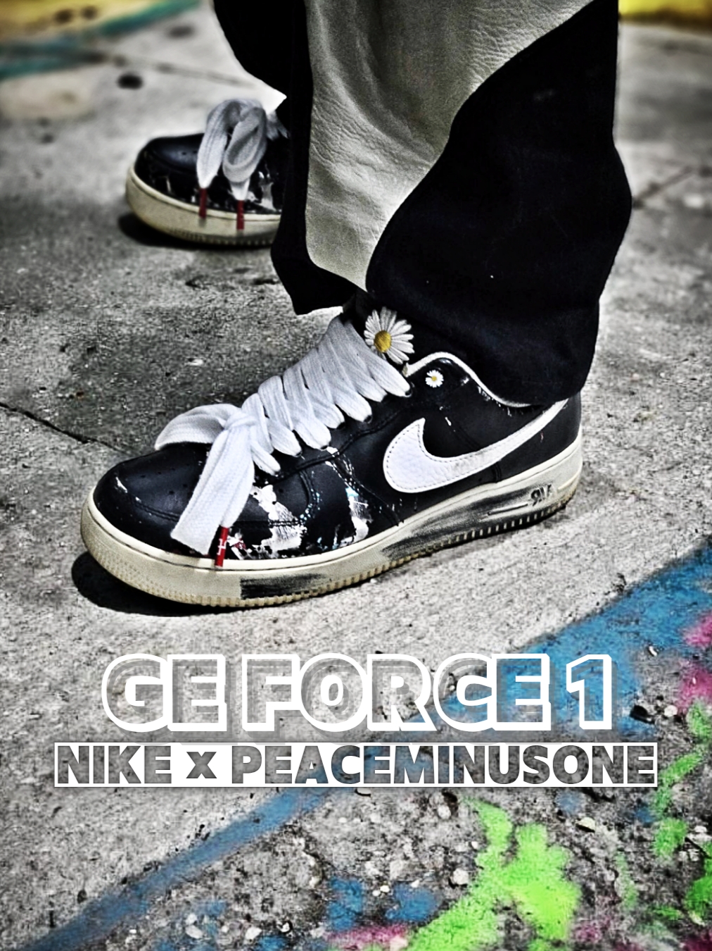 Nike x Peaceminusone Air Force 1 Low Para-Noise 착용 스타일