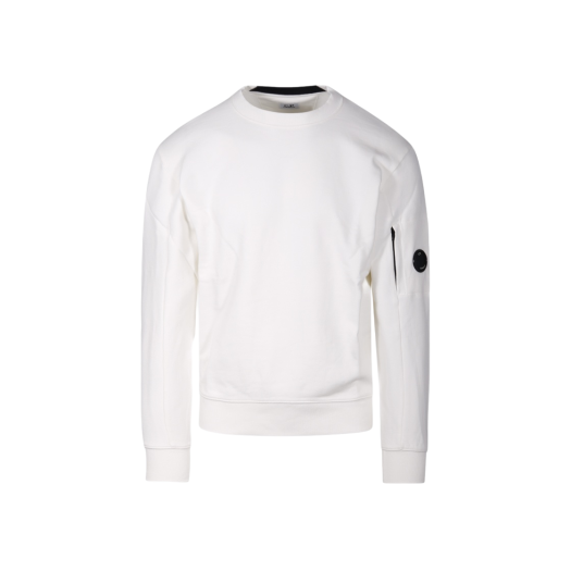C.P. Company Diagonal Raised Fleece Sweatshirt Gauze White - 24SS