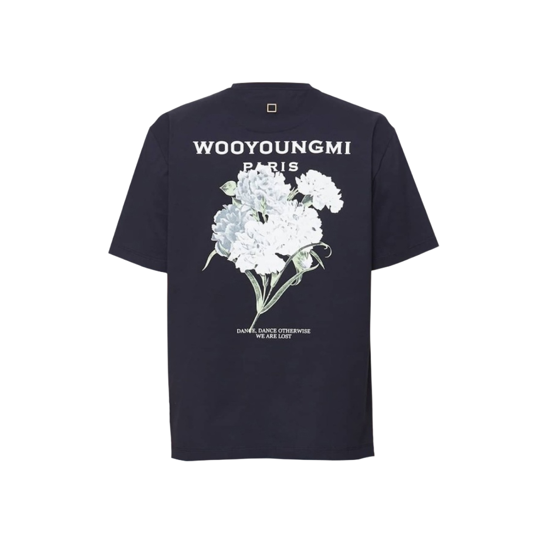 ★【WOOYOUNGMI】★Flower Print Back Logo T-Shir.t Green★ ☆人気☆【WOOYOUNGMI】☆Flower Print Back Logo T-Shir.t