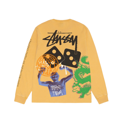 Stussy Strike Pigment Dyed LS T-Shirt Honey