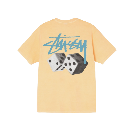 Stussy Roll The Dice Pigment Dyed T-Shirt Peach
