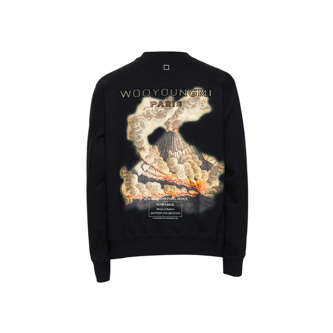 ★韓国の人気★【WOOYOUNGMI】★back logo sweatshirt★関税込★ 우영미 코튼 백로고 스웨트셔츠 베이지 - 23SS | Wooyoungmi | KREAM