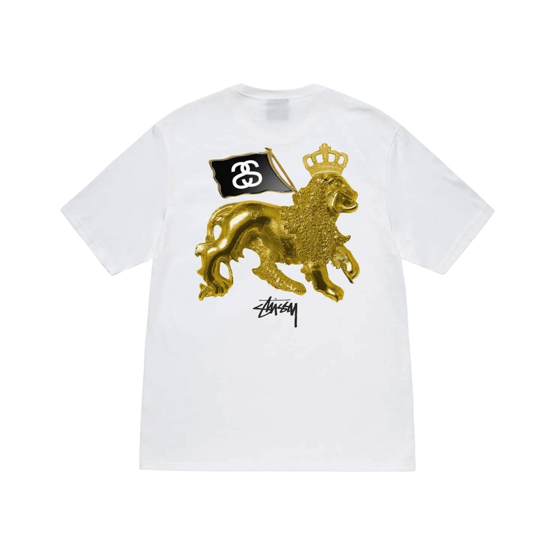 ★人気★【STUSSY】★GOLD LION LS TE.E★Tシャツ★WHITE★ Stussy Gold Lion T-Shirt in White | FallenFront | Afterpay