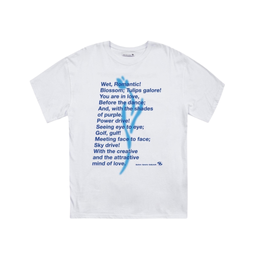 W) 산산기어 펄스 오브 리버스 티셔츠 화이트 - 25SS | Sansan
