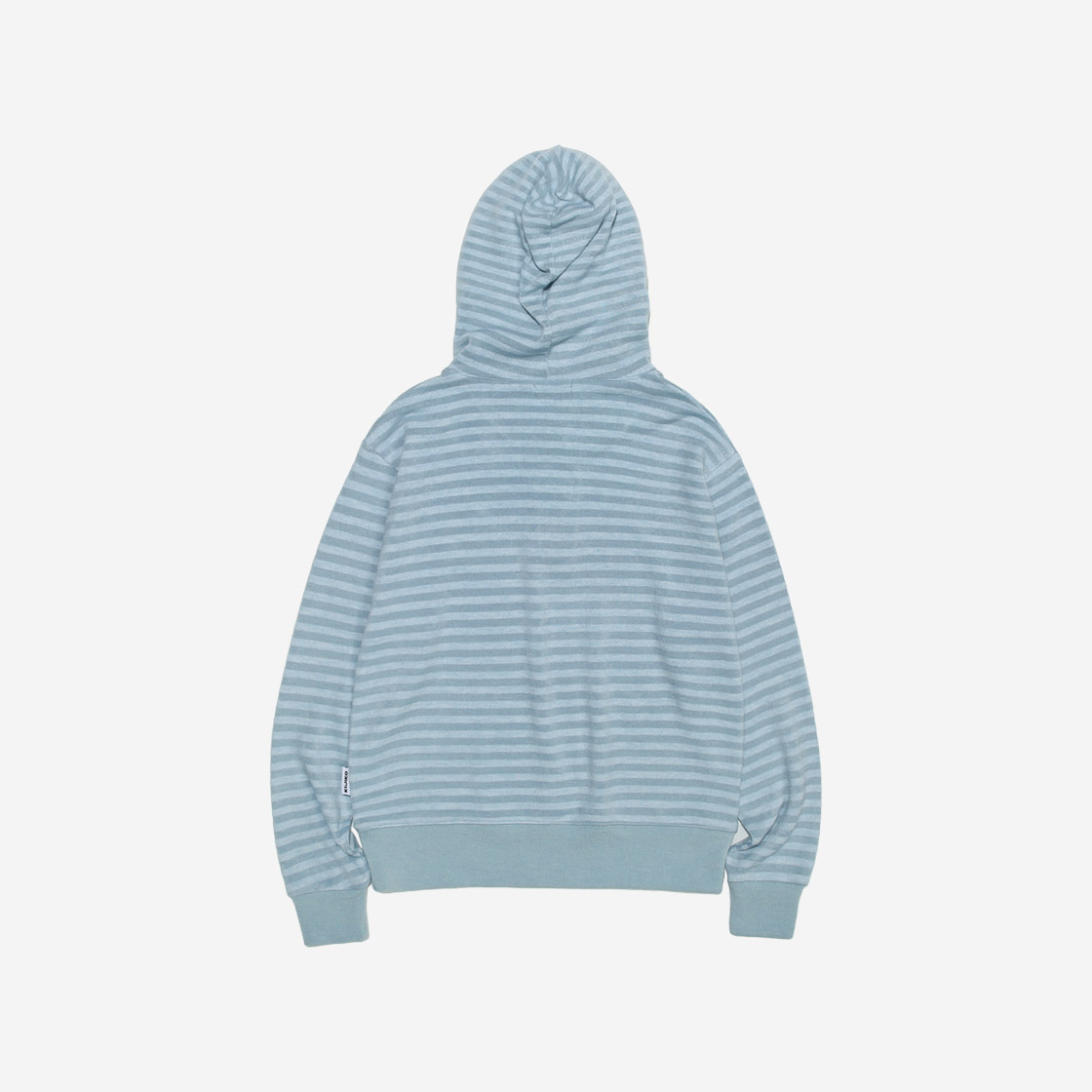키지코 스트라이프 니트 후드 블루(KIJIKO Stripe Knit Hoodie Blue) - 2