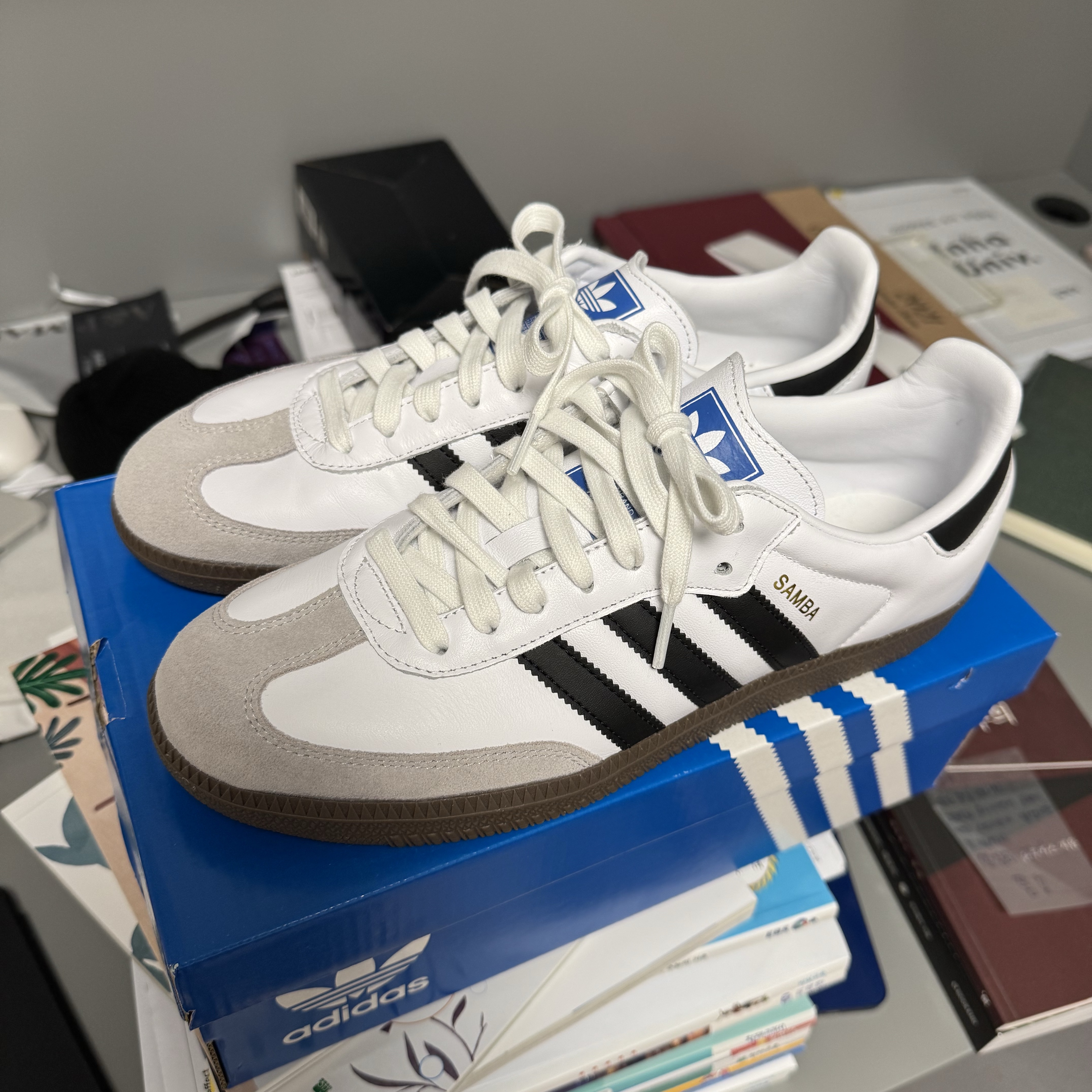 Adidas Samba OG Cloud White 착용 스타일