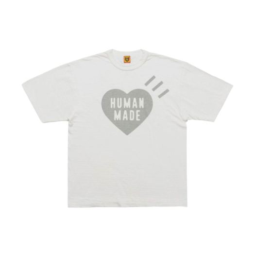 Human Made Heart T-Shirt White Gray - Sapporo Store Exclusive