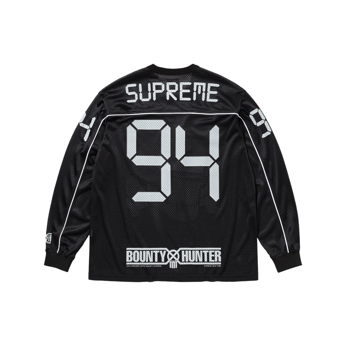 슈프림 x 바운티 헌터 메쉬 모토 저지 블랙 - 23FW | Supreme | KREAM