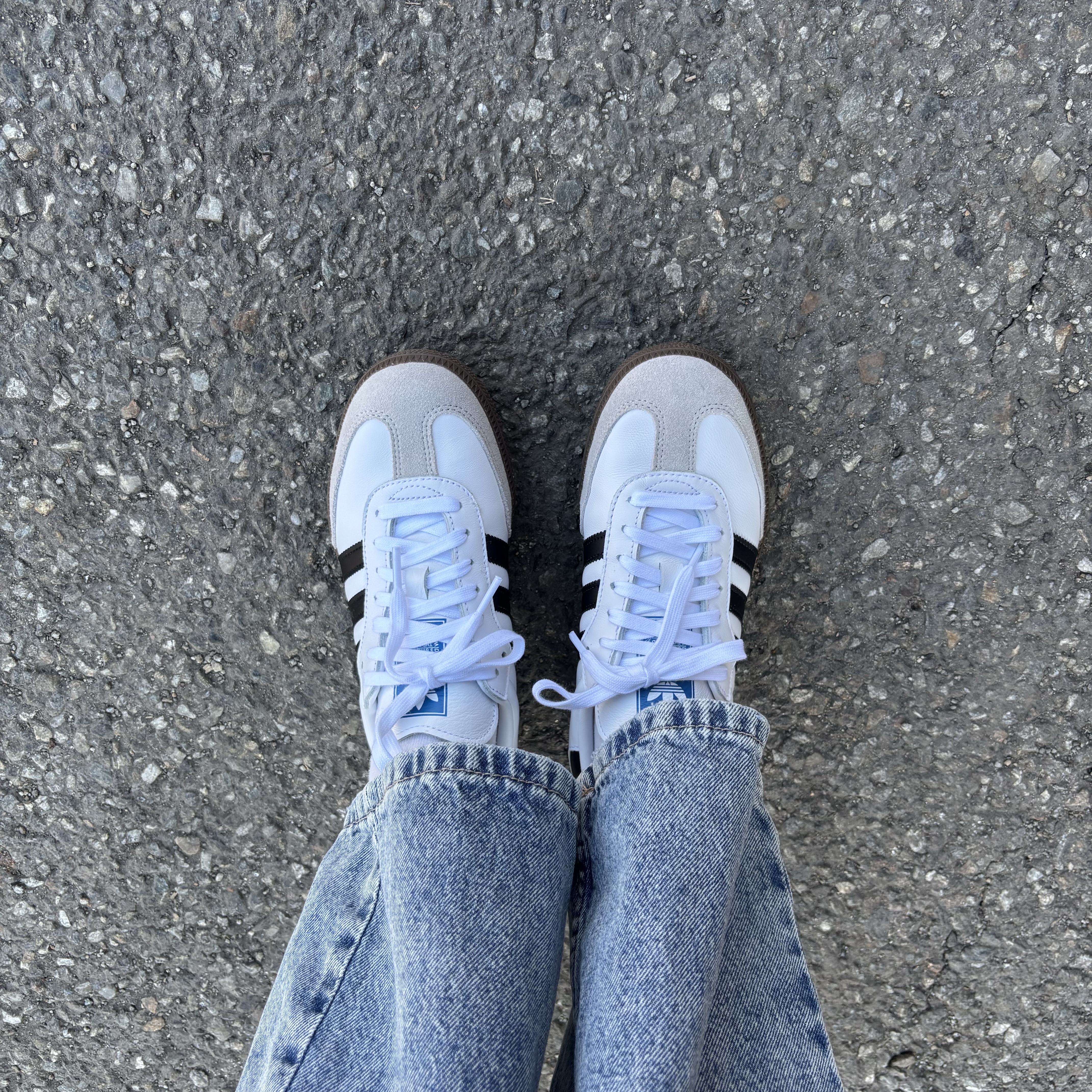 Adidas Samba OG Cloud White 착용 스타일