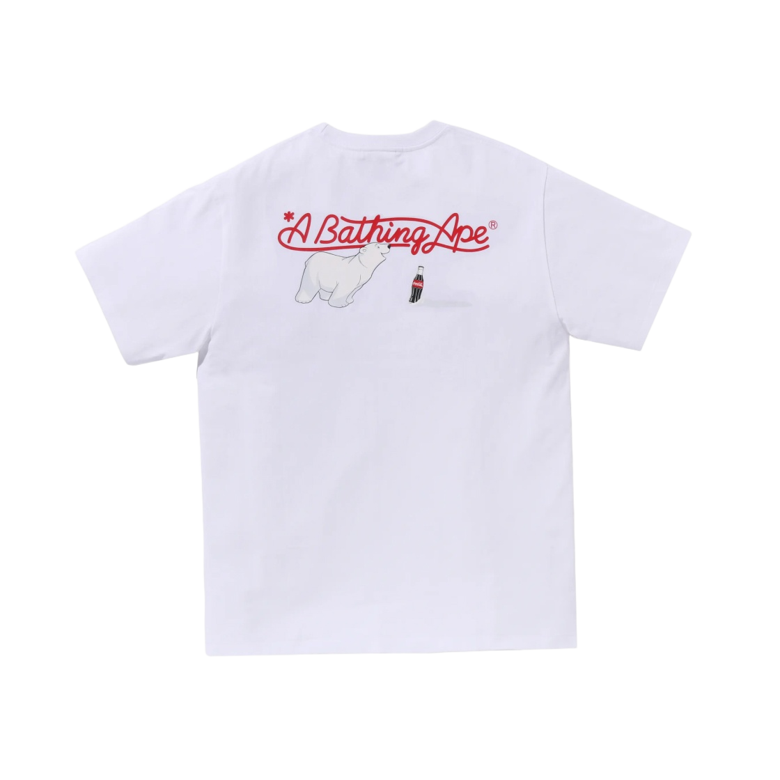 0ZXTEM110911L BAPE x Coca Cola Polar Bear T-Shirt White - #2