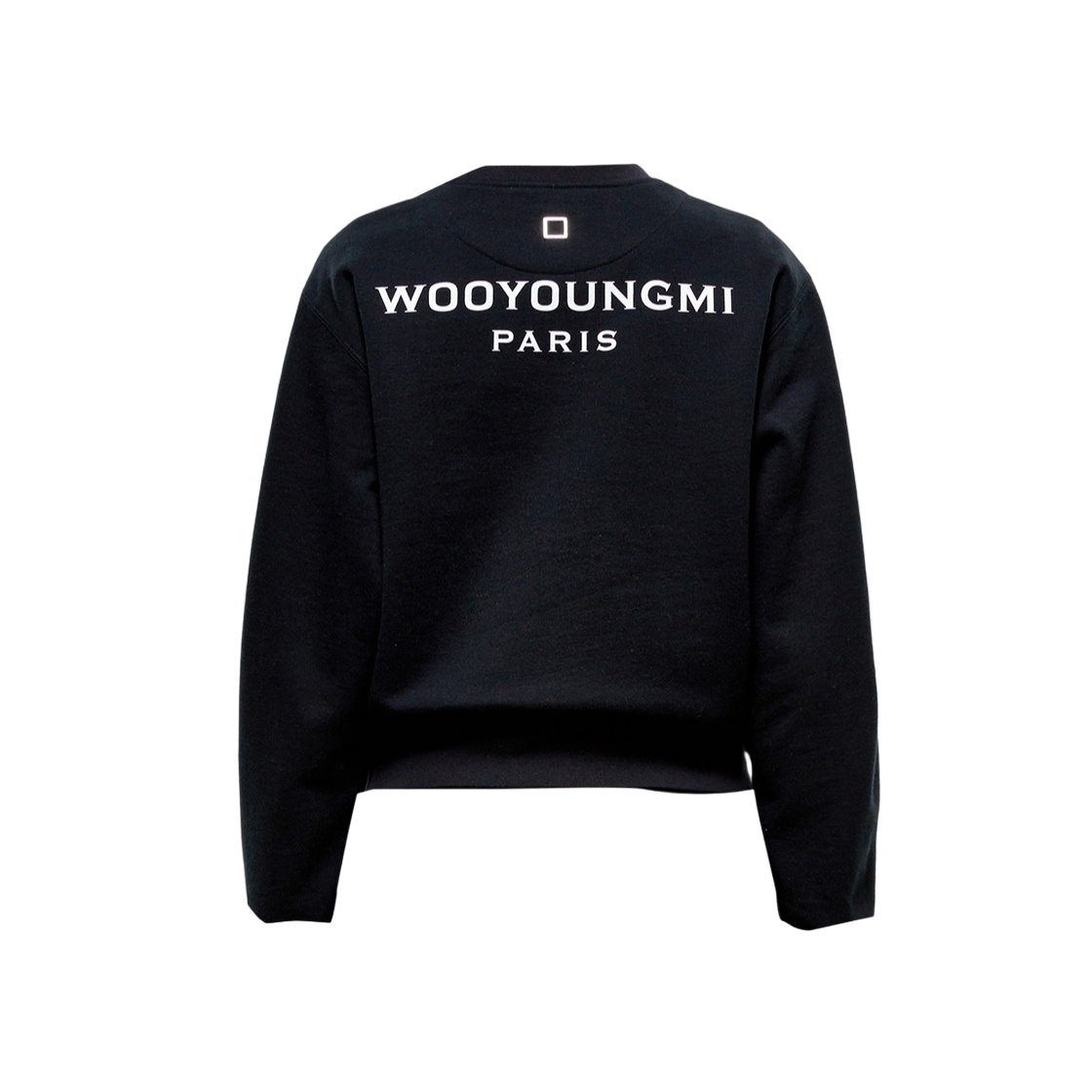 W) 우영미 플라워 백로고 스웨트셔츠 블랙 - 24SS | Wooyoungmi