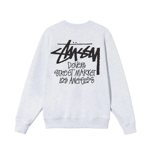 Stussy Stock DSM Los Angeles Crew Ash Heather 2021