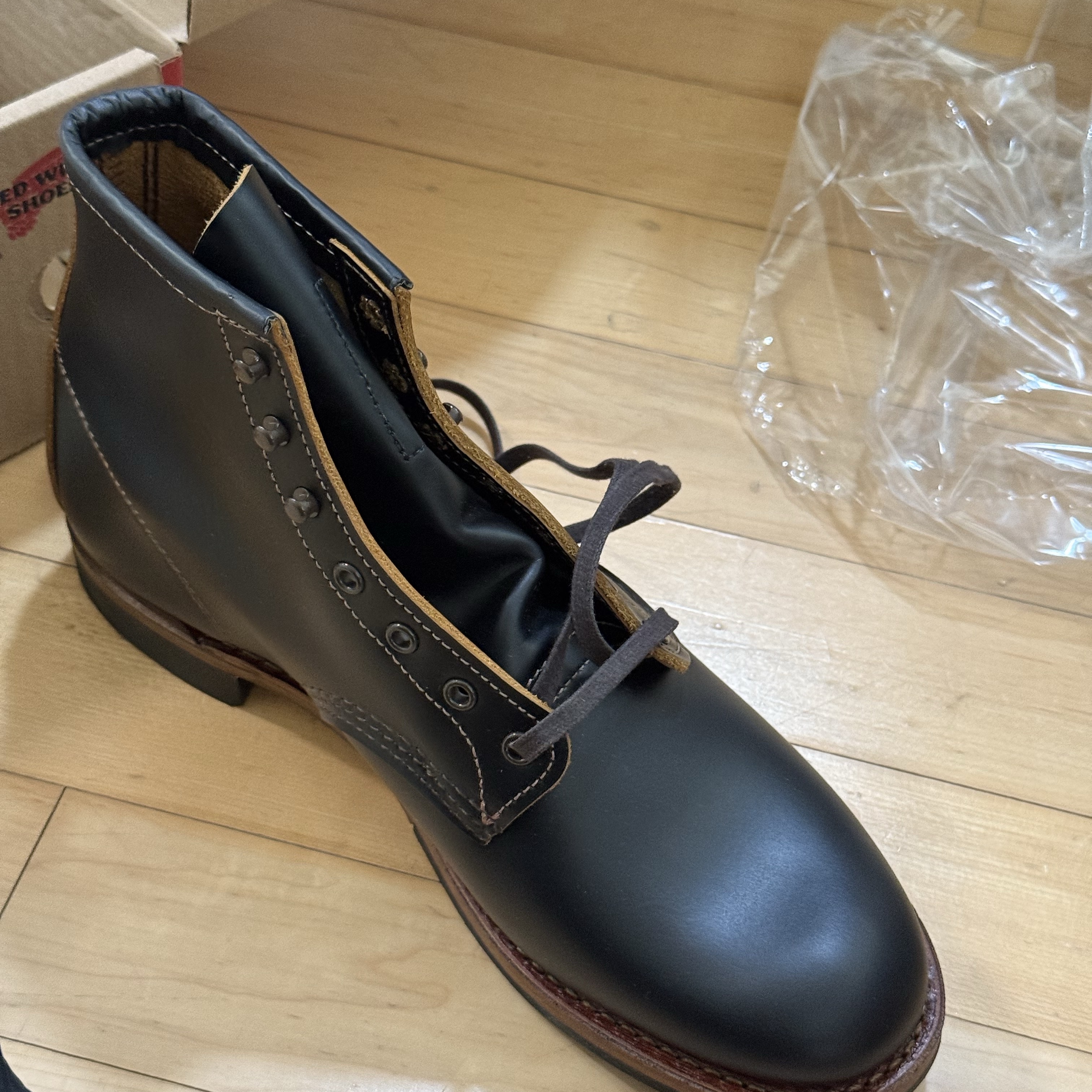 Red Wing  Beckman Flatbox 9060 Black Klondike - D 착용 스타일
