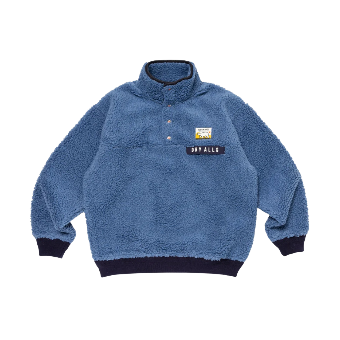 ジャケット・アウター HUMAN MADE BOA FLEECE PULLOVER Human Made Men's Boa Fleece Pullover Fleece in White Human Made