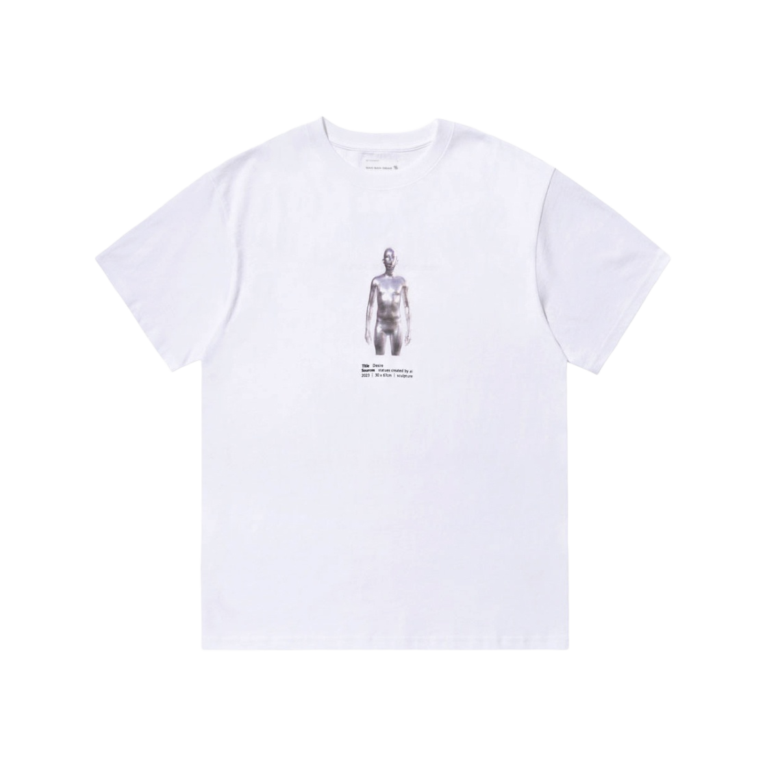 산산기어 크롬 바디 티셔츠 오프화이트 - 23SS | Sansan Gear