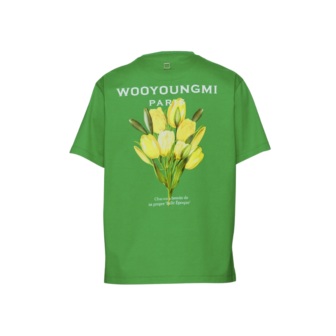 ★送料・関税込★WOOYOUNGMI★Flower Print Back Logo T-Shirt★ Wooyoungmi Flower Print Back Logo T-Shirt Ivory - 23SS