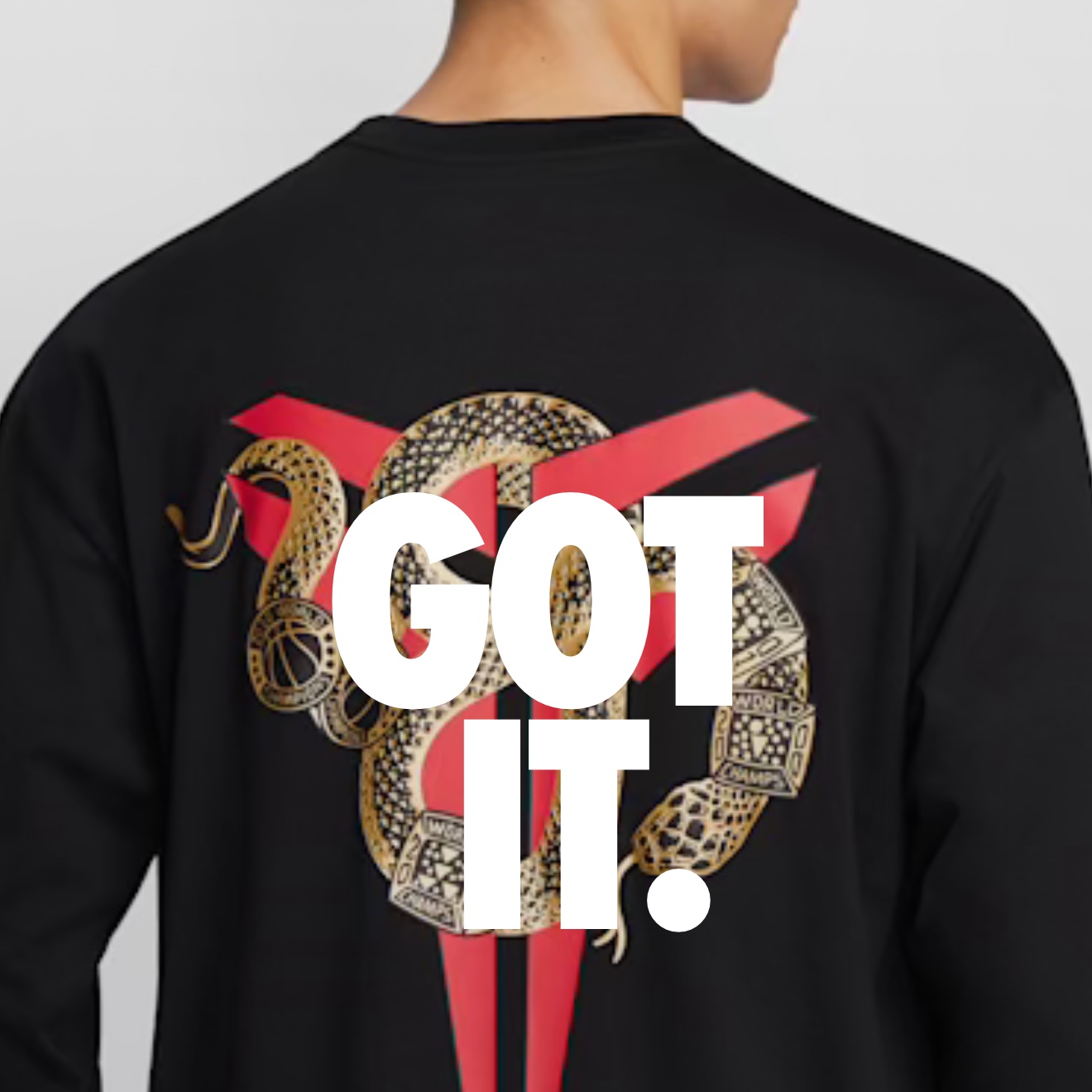 Nike Kobe Year of Mamba Max90 Long-Sleeve T-Shirt Black (IB0242-010) 착용 스타일
