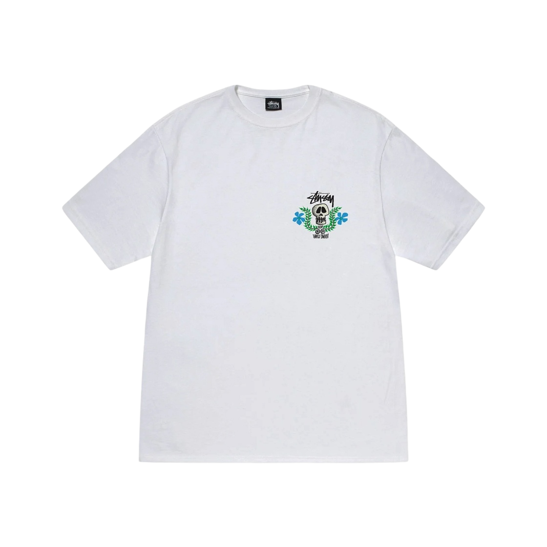 【Stussy】 Stussy Skull Crest T-Shirt White NWT) Stussy SKULL CREST TEE - WHITE X-LARGE | eBay
