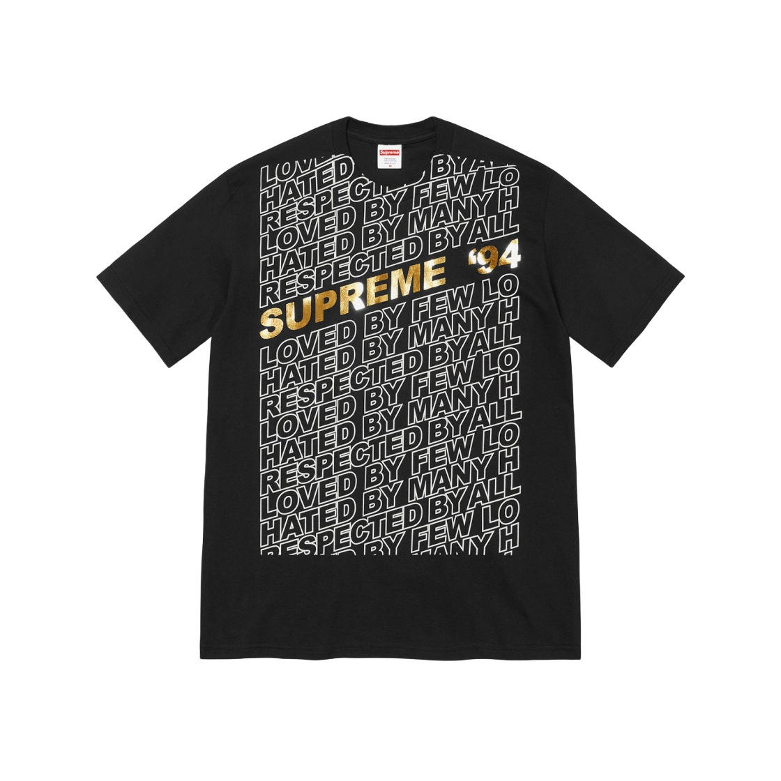 - Supreme Respected T-Shirt Black - 22SS - 대표 이미지 #1