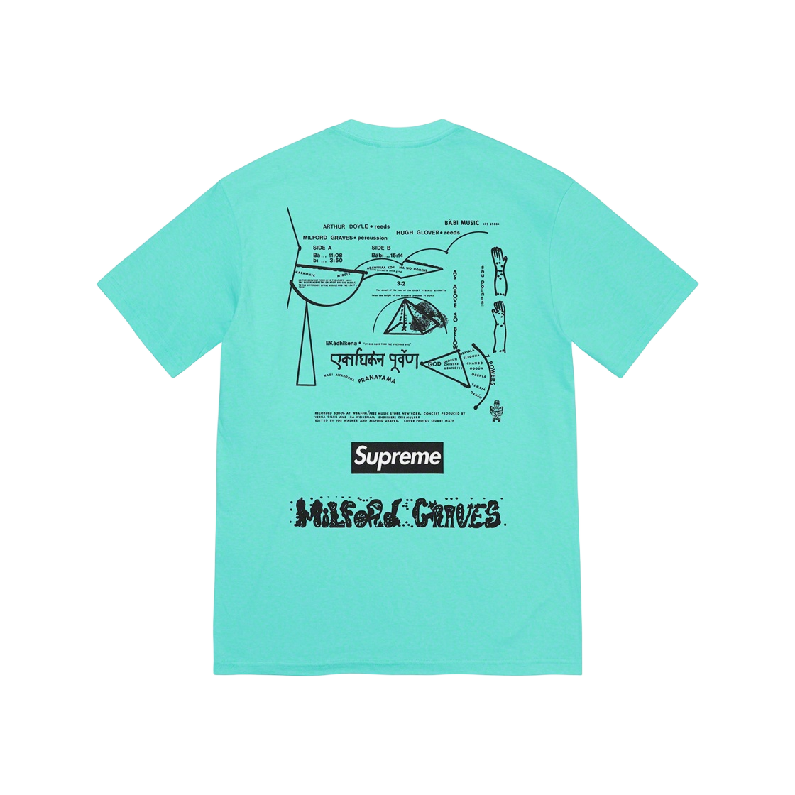 슈프림 밀포드 그레이브스 티셔츠 블랙 - 22FW | Supreme | KREAM