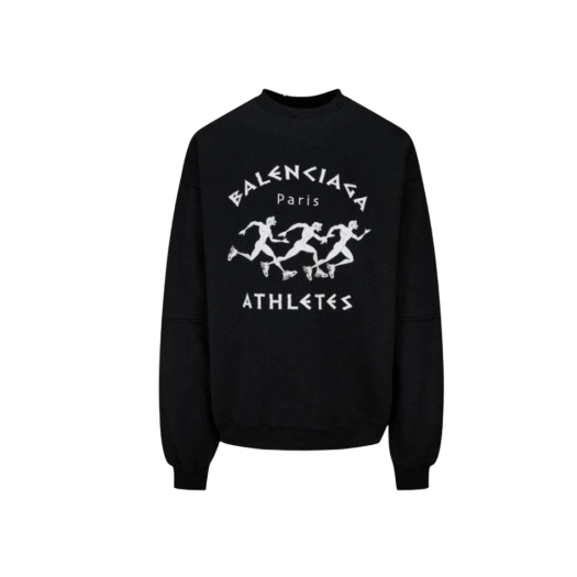 Balenciaga Marathon Logo Sweatshirt Black