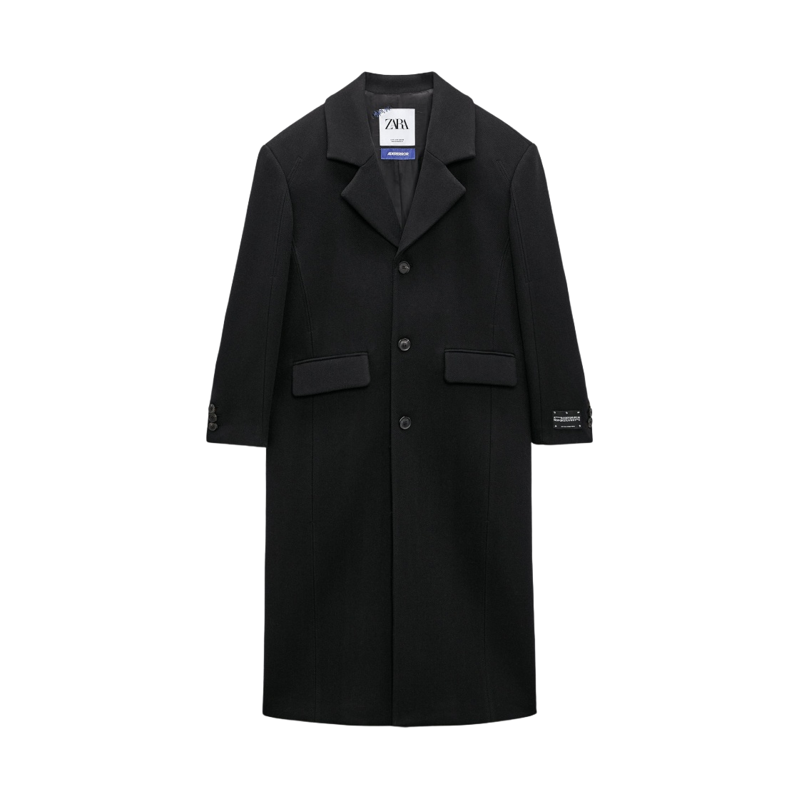 자라 x 아더에러 오버사이즈 울 코트 블랙 | Zara | KREAM