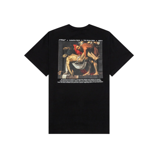 Off-White Caravaggio Deposition Over S/S T-Shirt Black White