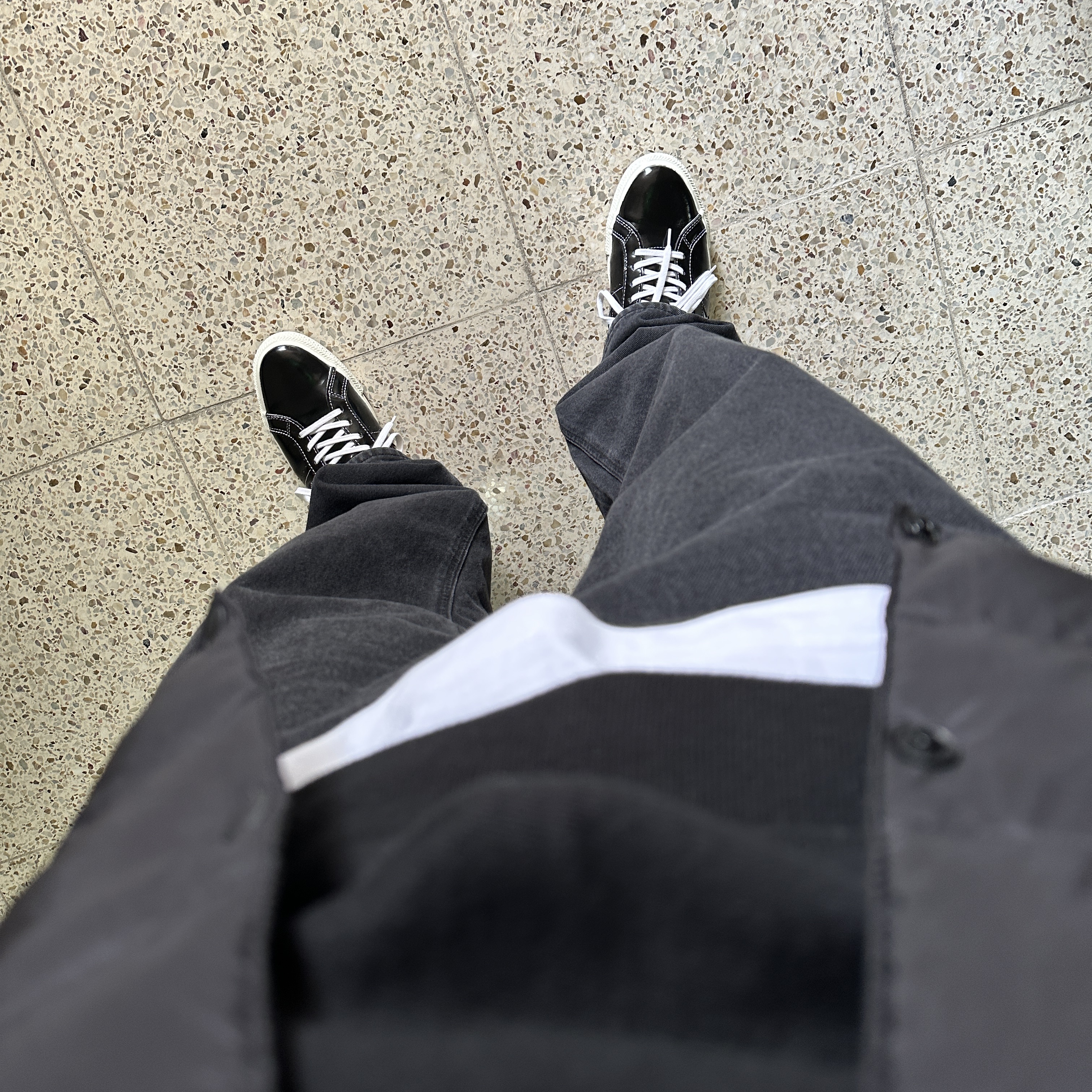 Converse One Star Ox Black 착용 스타일