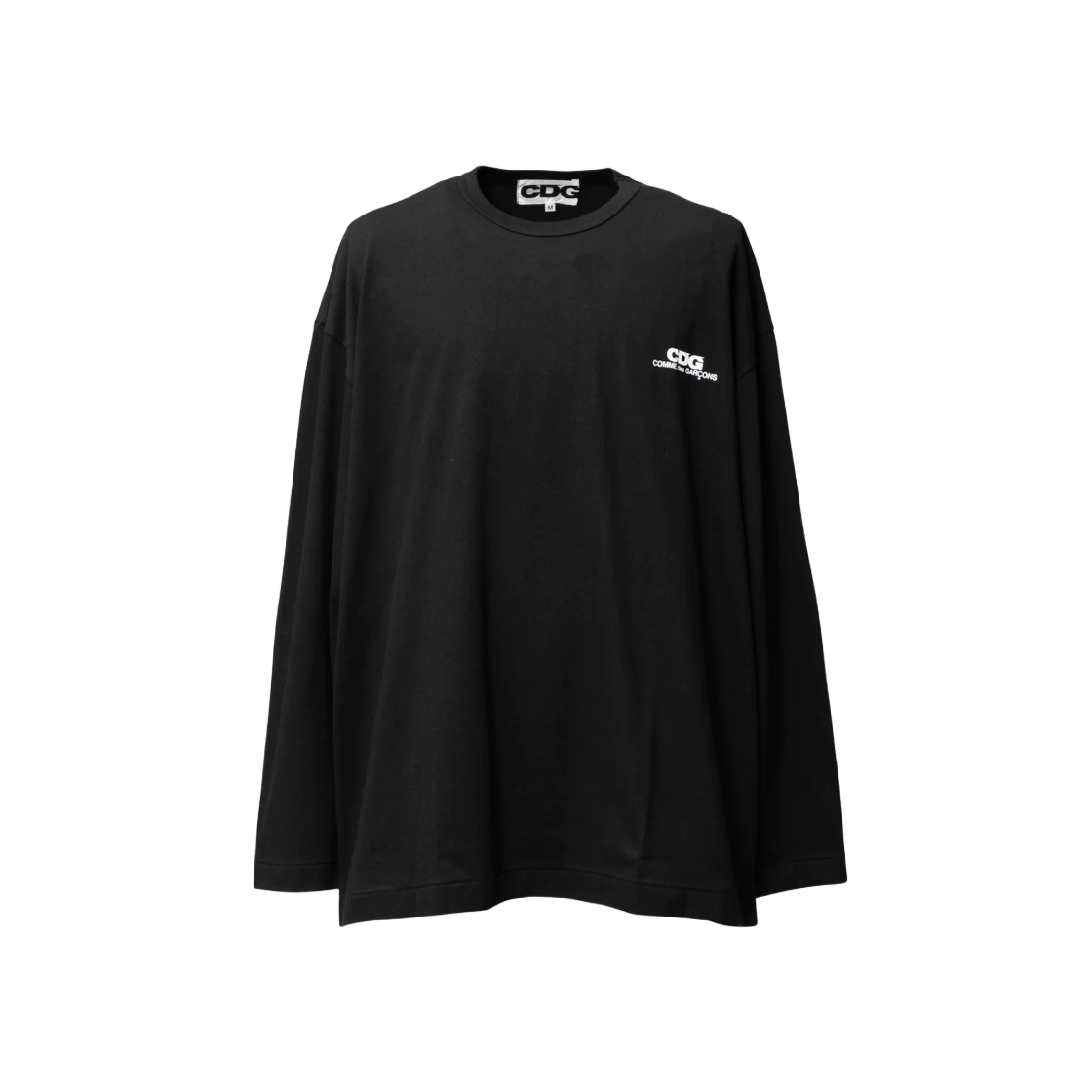 CDG 스몰 로고 오버사이즈 롱슬리브 티셔츠 블랙 | CDG | KREAM CDG Small Logo Oversized Long Sleeve T-Shirt Black