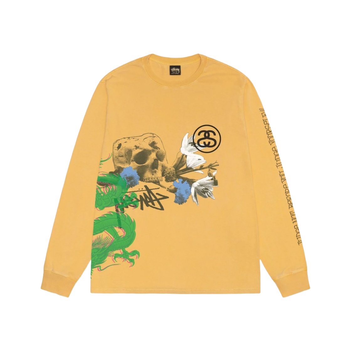 1994951 Stussy Strike Pigment Dyed LS T-Shirt Honey - #2