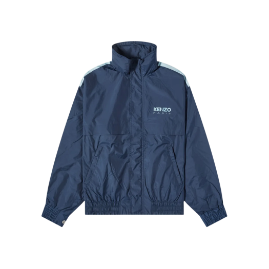 Kenzo Back Logo Windbreaker Midnight Blue