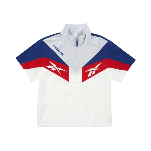 REJU4EA41OW [6% 적립] Reebok Twin Vector Short Sleeve Anorak Off White
