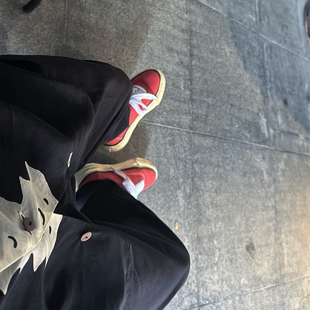 Maison Mihara Yasuhiro Baker OG Sole OD Canvas Low-top Sneakers Orange, Kapital Silk Rayon Bone Aloha Shirt Black 착용 스타일