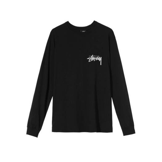 Stussy x Our Legacy Work Shop Pig. Dyed LS T-Shirt Black