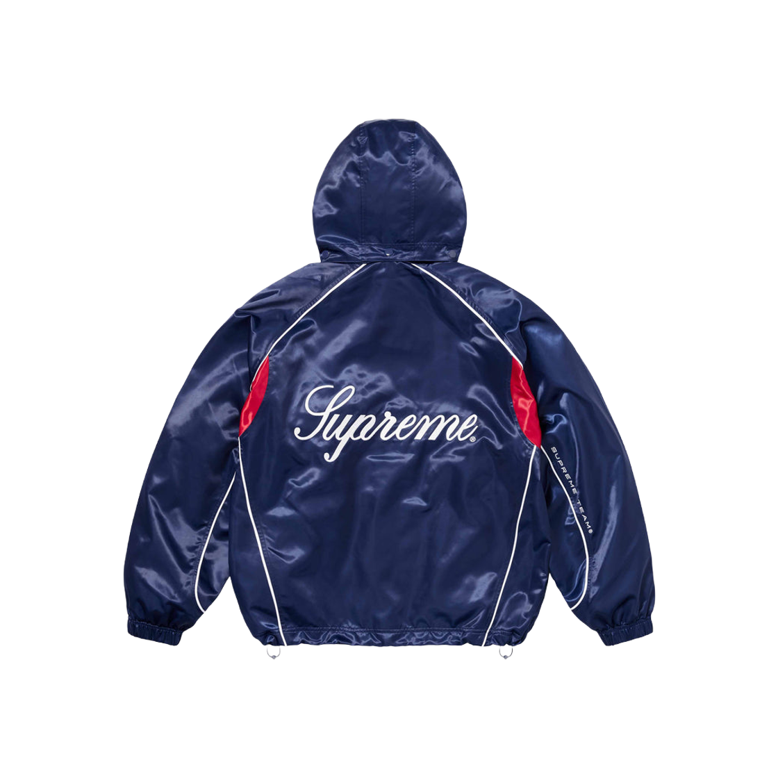 슈프림 사틴 후드 트랙 자켓 네이비 - 24SS | Supreme | KREAM