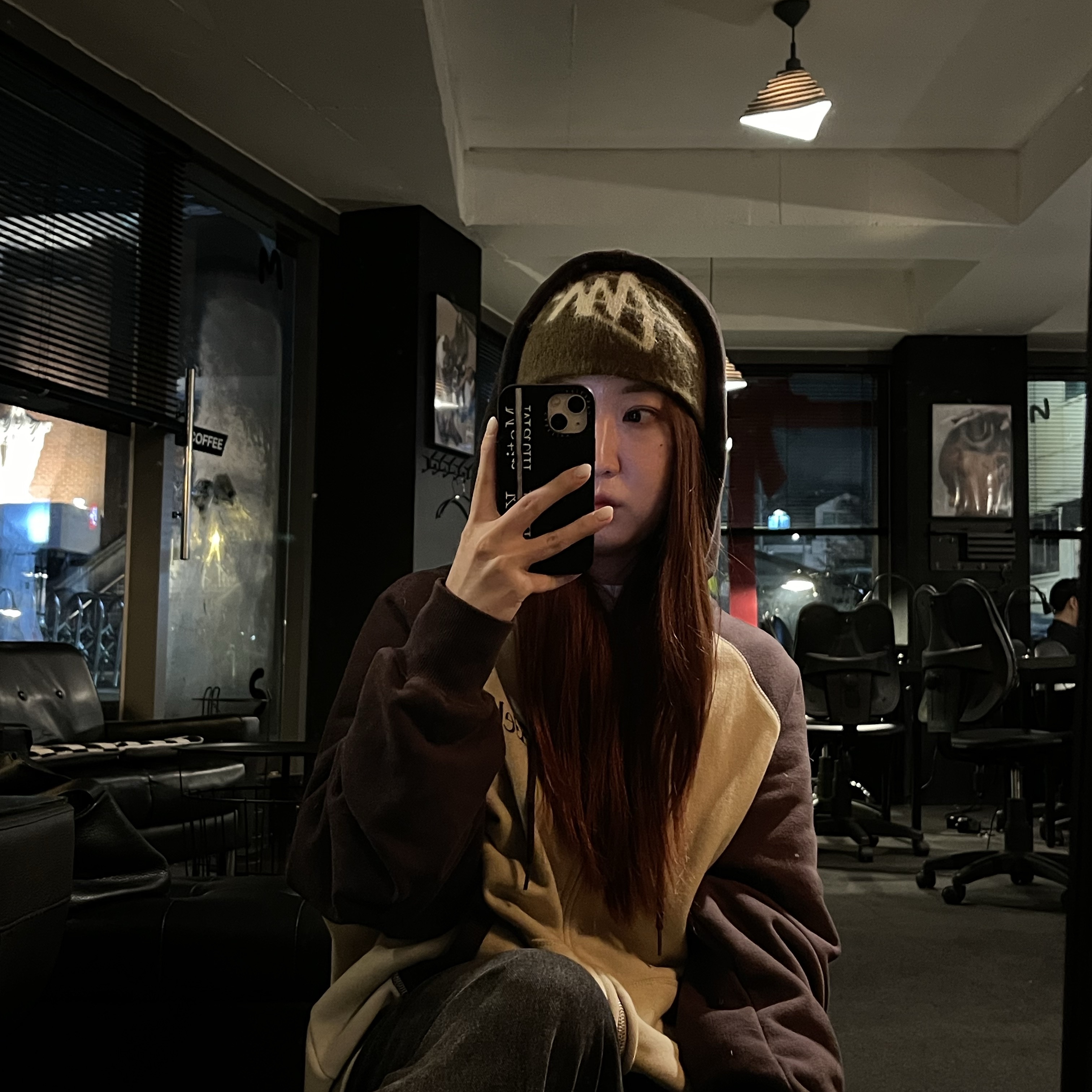 Stussy Brushed Out Stock Skullcap Beanie Brown 착용 스타일