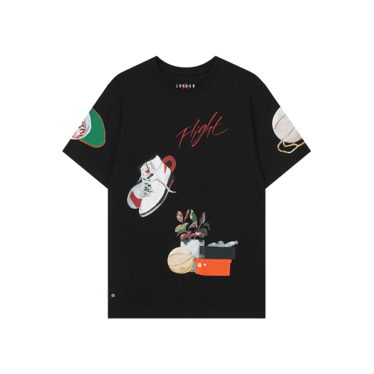Jordan Flight Artist Series By Jacob Rochester Graphic S/S T-Shirt Black - Asia