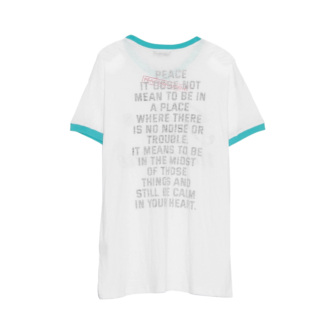 トップス PEACEMINUSONE V-NECK RINGER T-SHIRT PEACEMINUSONE V-NECK RINGER T-SHIRT