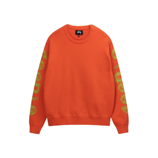 Stussy Sleeve Logo Sweater Orange