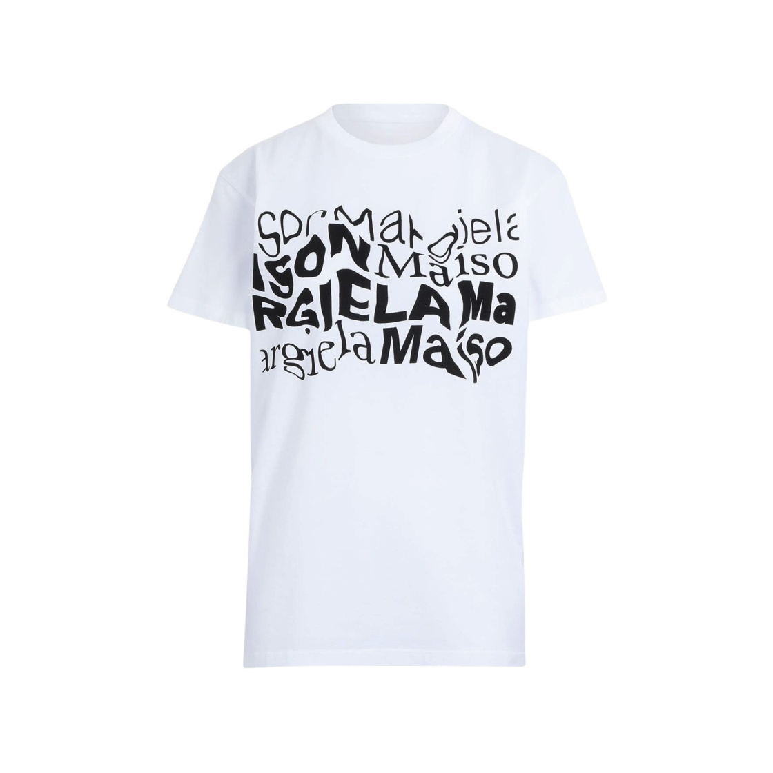 ★関税込★Maison Margiela★(W) Distorted Logo T-Shirt White Maison Margiela distorted-logo Cotton T-shirt | White | FARFETCH