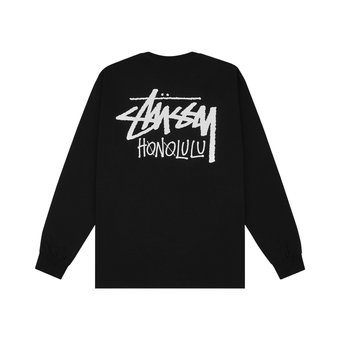 스투시 스탁 호놀룰루 롱슬리브 티셔츠 블랙 | Stussy | KREAM