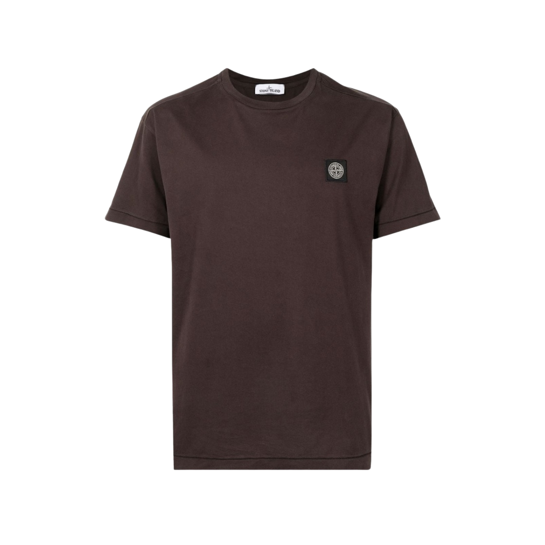 751524113-V0070 Stone Island 24113 T-Shirt Dark Brown - 21FW - 대표 이미지 #1