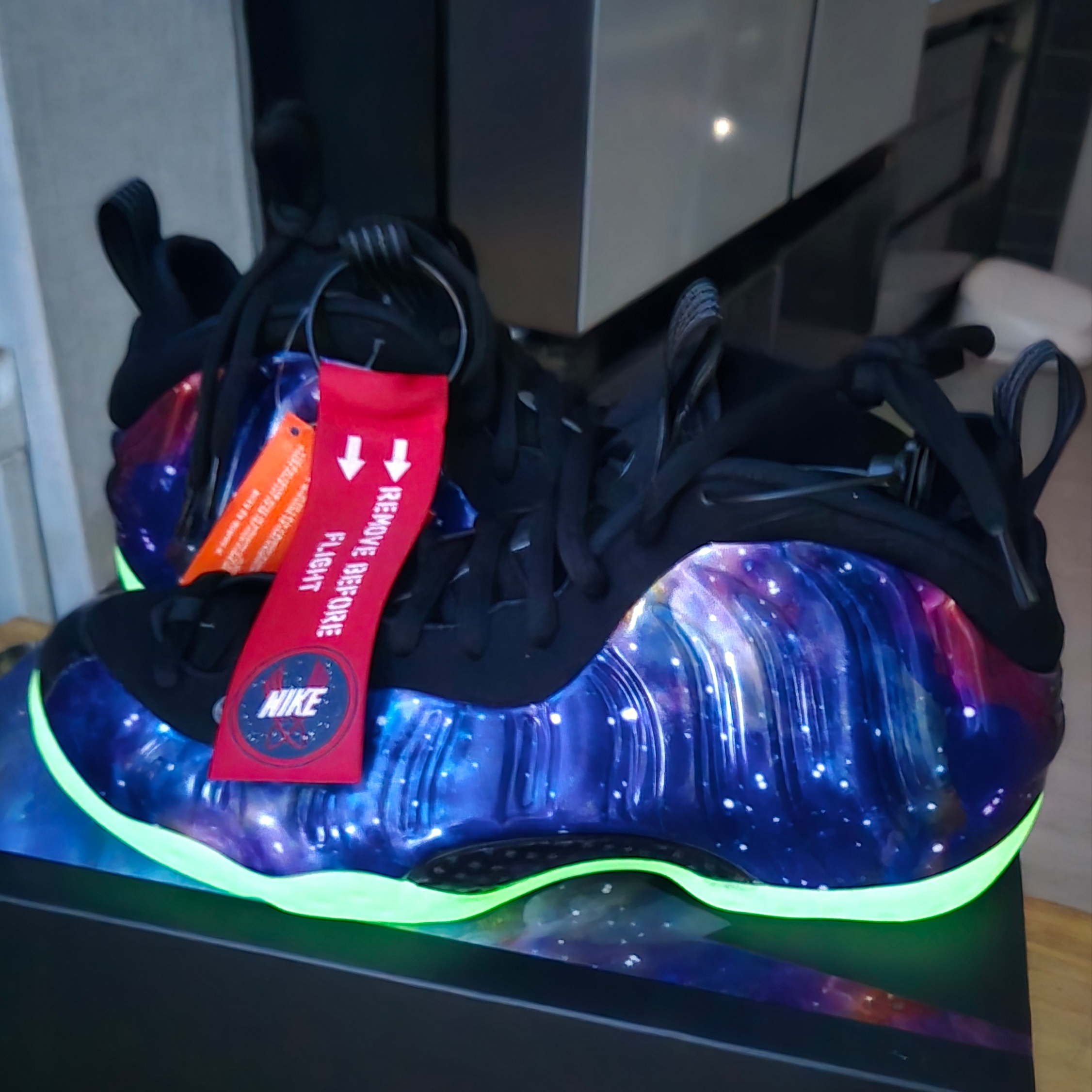 Nike Air Foamposite One Galaxy 착용 스타일 - 1