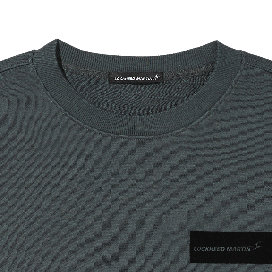 록히드마틴 어반 익스플로러 프린트 스웨트셔츠 차콜(LOCKHEED MARTIN Urban Explorer Print Sewatshirts Charcoal) - 2